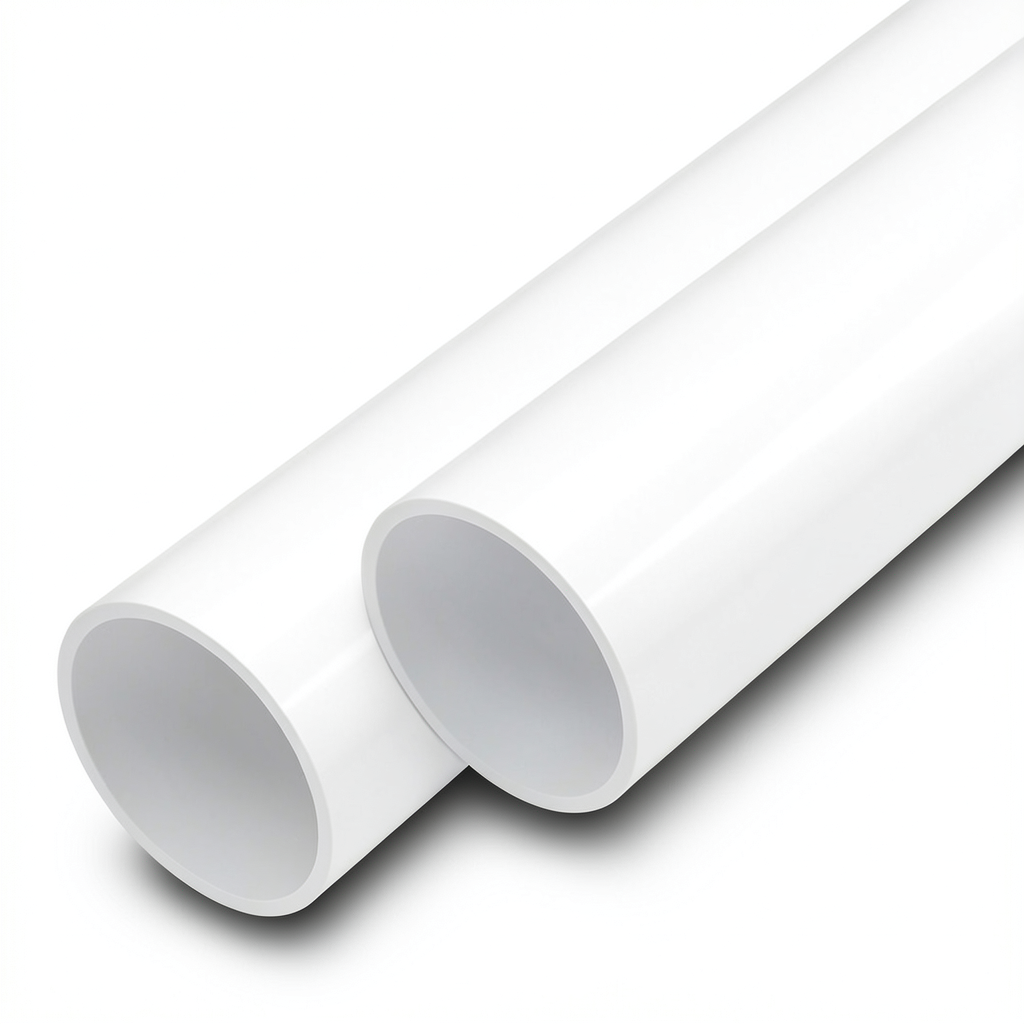 UPVC Pipes 20 Bar Pressure 90 mm Diameter 8.2 mm Thickness White