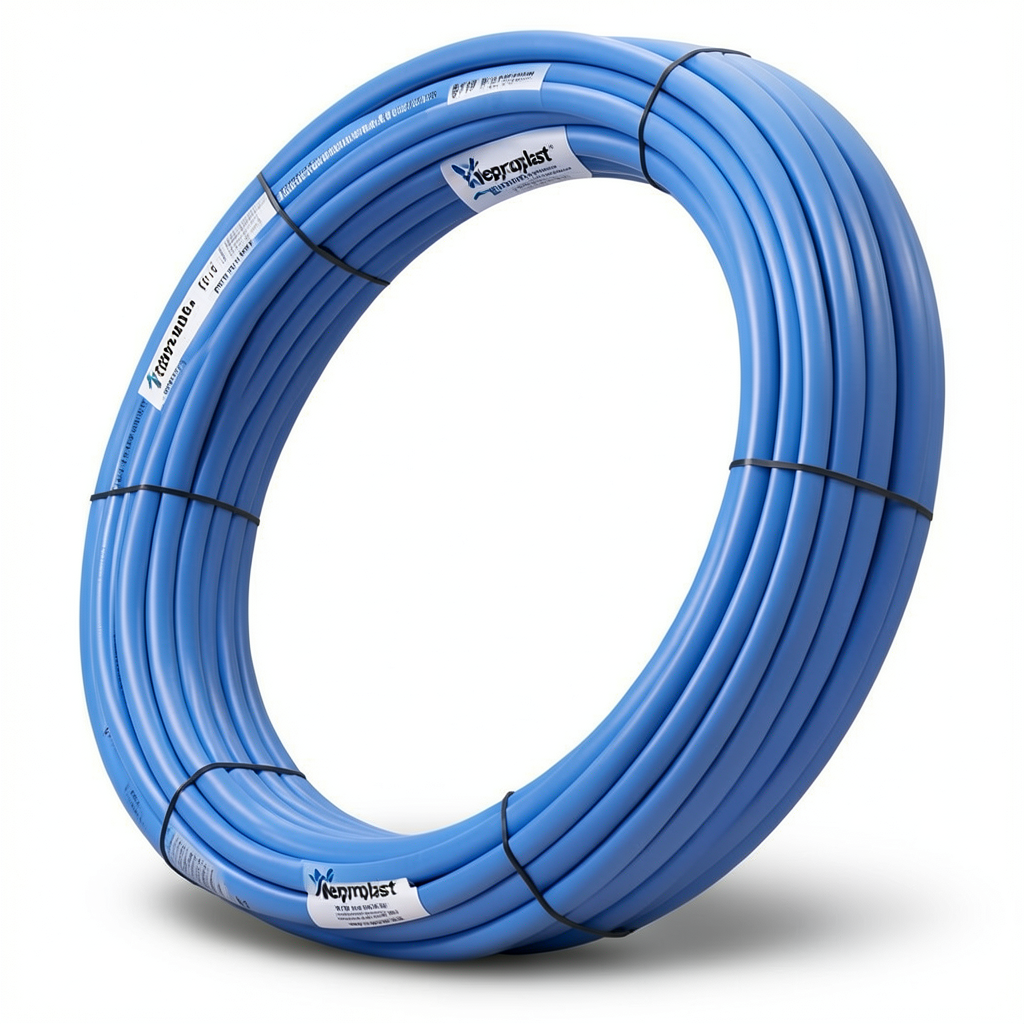 Neproplast HDPE Pipes PE 100 Pressure 16 Bar OD 40 mm Thickness 3.7 mm Blue | NEPROPLAST