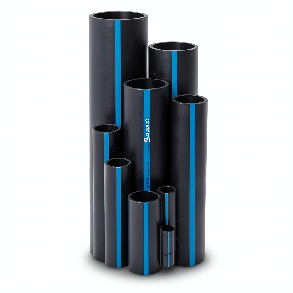 Sappco HDPE Pipes PE 100 Pressure 12.5 Bar Outside Diameter 40 mm Thickness 3 mm Black | SAPPCO