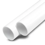 مواسير UPVC ضغط اسمي 25 بار قطر خارجي 110 مم سمك 10 مم لون أبيض