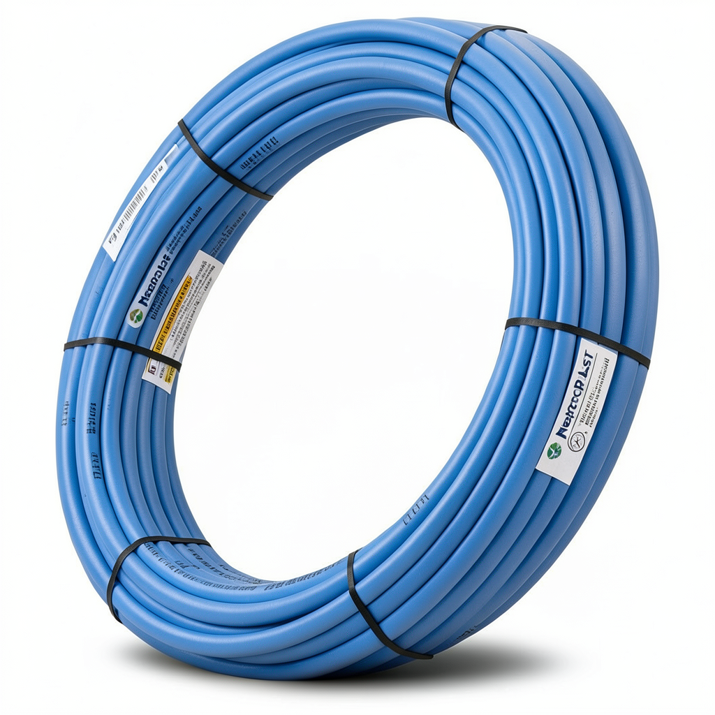 أنابيب HDPE نيبروبلاست PE 100 ضغط 16 بار قطر خارجي 50 مم سمك 4.6 مم لون أزرق | نيبروبلاست