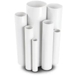 مواسير UPVC ضغط 8.6 بار مقاس 2 إنش سمك 1.85 مم لون أبيض
