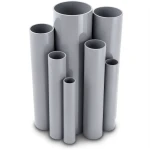 مواسير UPVC ضغط 8.6 بار مقاس 1½ إنش سمك 1.52 مم لون رمادي