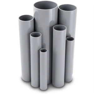 مواسير UPVC ضغط 8.6 بار مقاس 1½ إنش سمك 1.52 مم لون رمادي
