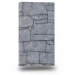 Stone wallpaper, gray color, length 10 m, width 0.53 m, model 1029747  