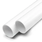 مواسير UPVC ضغط 20 بار قطر خارجي 50 مم سمك 4.6 مم لون أبيض