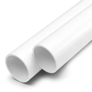 مواسير UPVC ضغط 20 بار قطر خارجي 50 مم سمك 4.6 مم لون أبيض