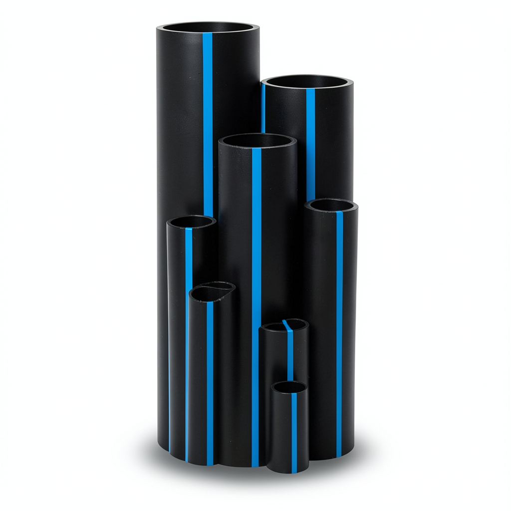 مواسير HDPE Sappco PE 100 ضغط 12.5 بار قطر خارجي 125 مم سمك 9.2 مم لون اسود | سابكو