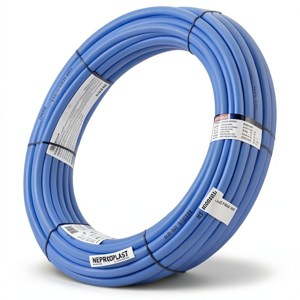HDPE Pipes PE 100 Pressure 16 Bar Diameter 75 mm Thickness 6.8 mm Blue | NEPROPLAST