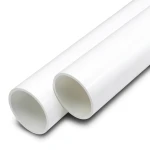 مواسير UPVC ضغط 20 بار قطر خارجي 90 مم سمك 8.2 مم لون أبيض