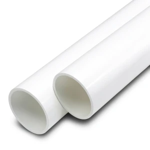 مواسير UPVC ضغط 20 بار قطر خارجي 90 مم سمك 8.2 مم لون أبيض