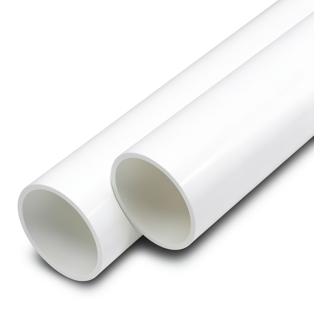 مواسير UPVC ضغط 20 بار قطر خارجي 90 مم سمك 8.2 مم لون أبيض