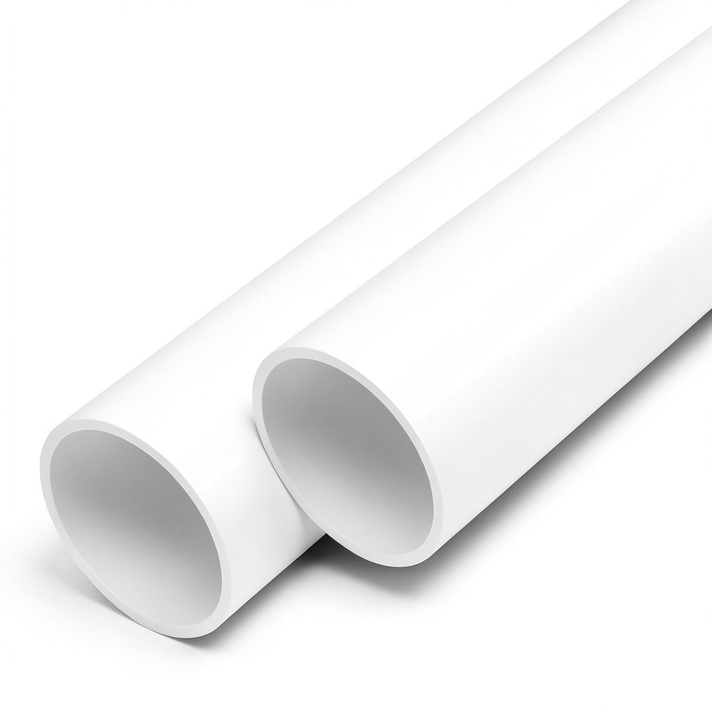 مواسير UPVC ضغط اسمي 25 بار قطر خارجي 110 مم سمك 10 مم لون أبيض