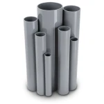 مواسير UPVC ضغط 21.7 بار مقاس 3/4 إنش سمك 2 مم لون رمادي