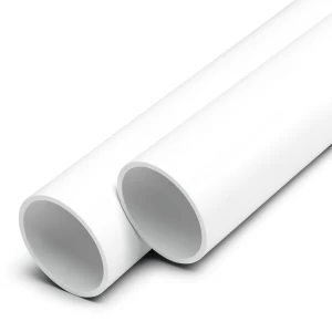مواسير UPVC ضغط اسمي 25 بار قطر خارجي 200 مم سمك 18.2 مم أبيض