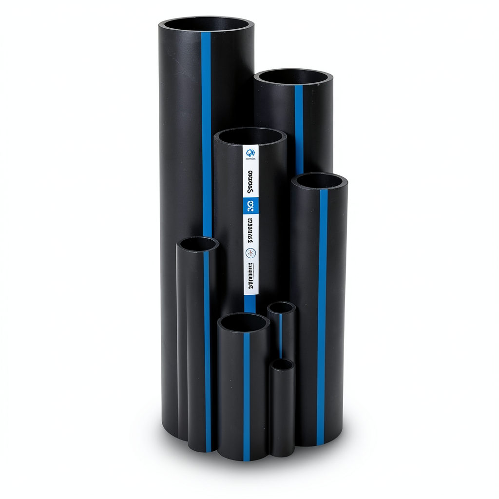 Sappco HDPE Pipes PE 100 Pressure 12.5 Bar Outside Diameter 630 mm Thickness 46.3 mm Black | SAPPCO