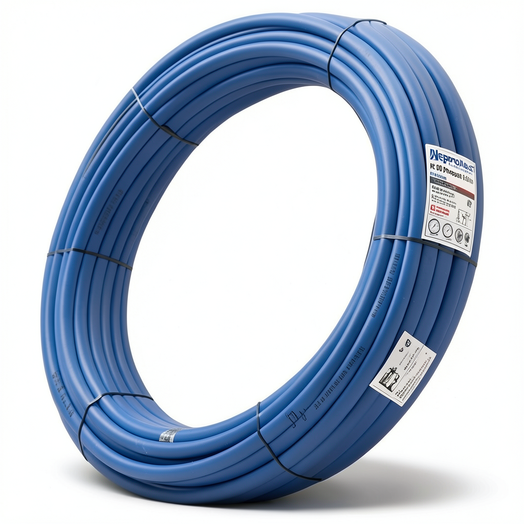 Neproplast HDPE Pipes PE 100 Pressure 16 Bar OD 50 mm Thickness 4.6 mm Blue | NEPROPLAST