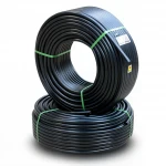 أنابيب HDPE نيبروبلاست PE 80 ضغط 8 بار قطر خارجي 50 مم سمك 3.0 مم لون اسود