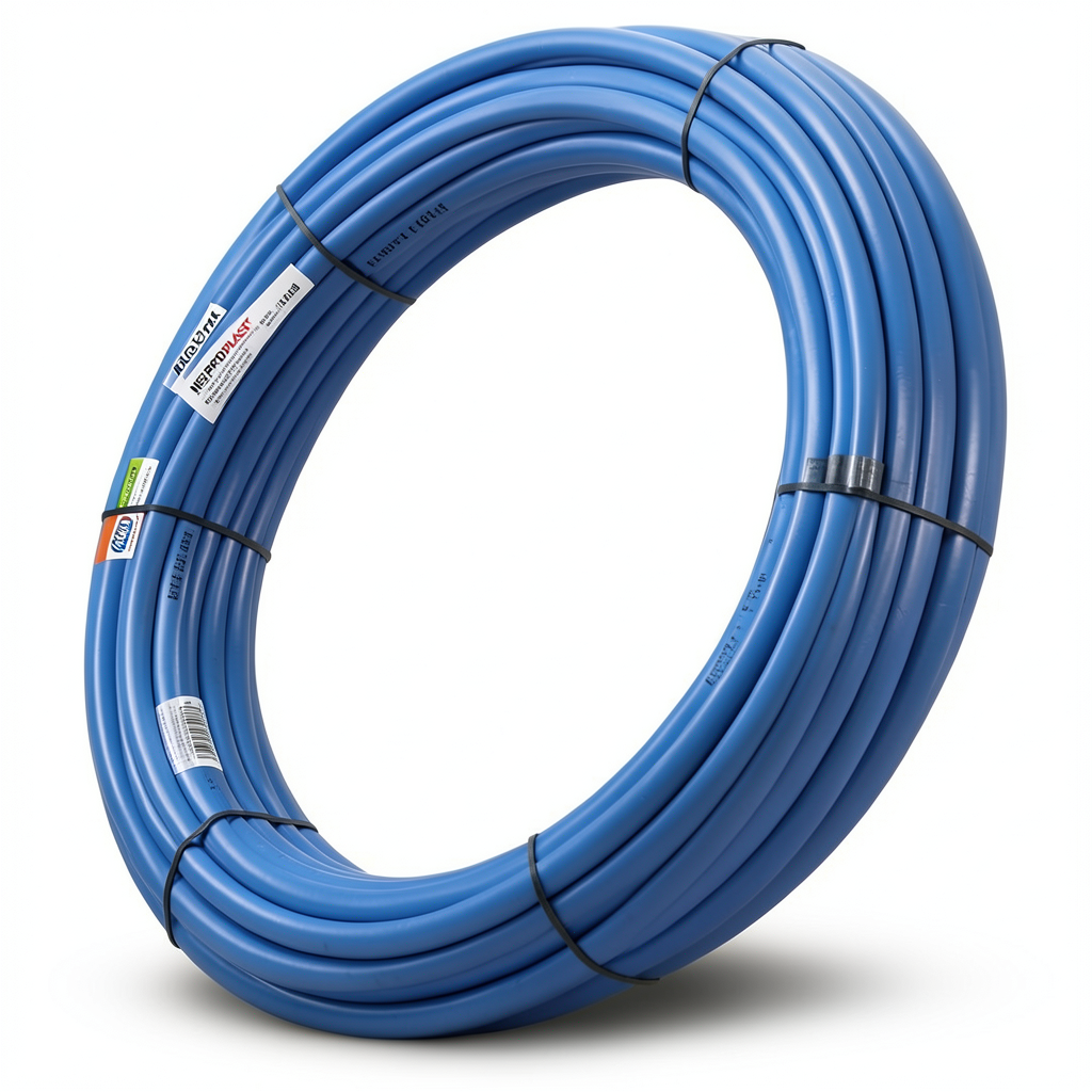 أنابيب HDPE PE 100 ضغط 16 بار قطر 63 مم سمك 5.8 مم أزرق | نيبروبلاست