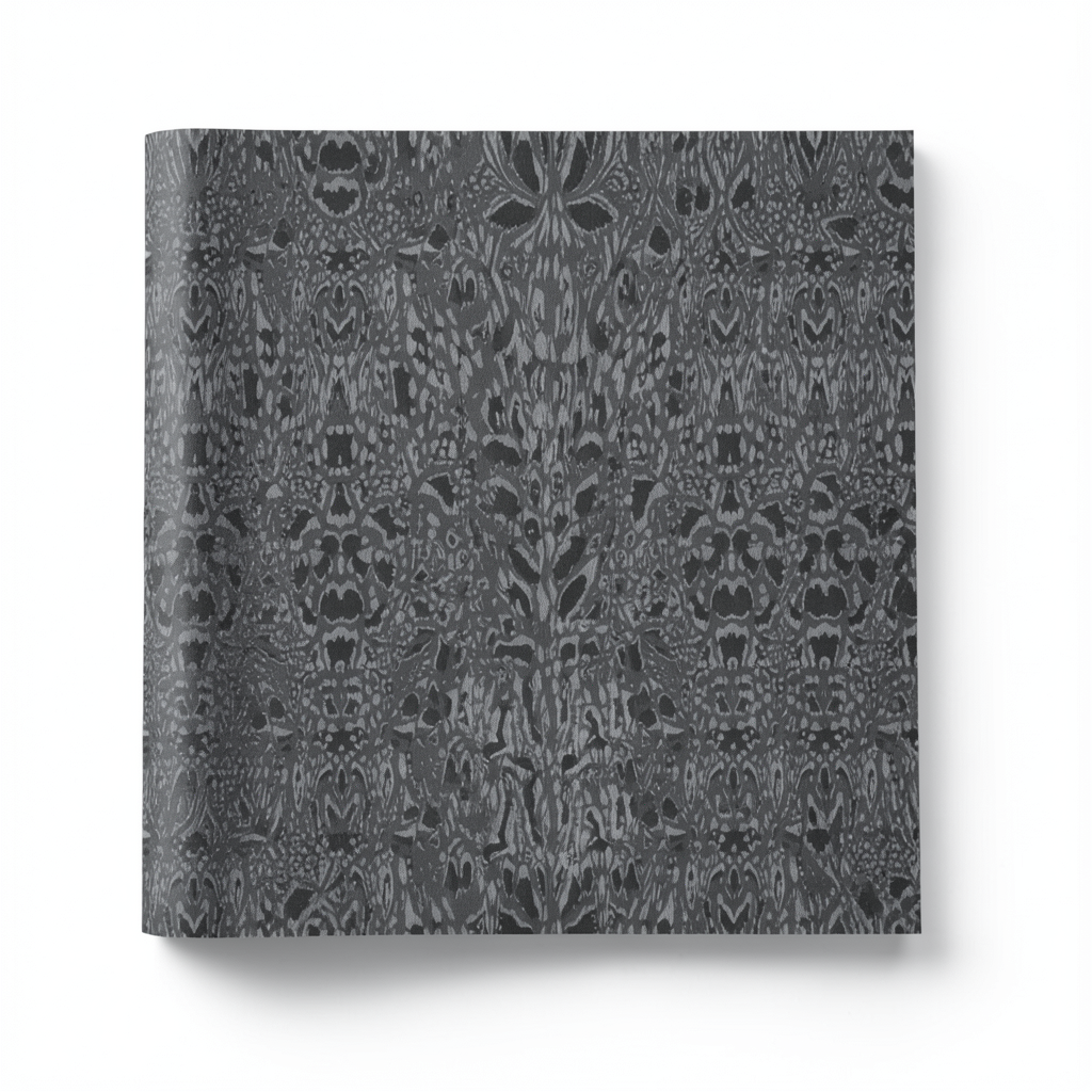 Italian Wallpaper Patterned Design Dark Gray, Size 10m x 0.70m, Model RC18063