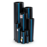 أنابيب HDPE سابكو PE 100 ضغط 12.5 بار قطر خارجي 250 مم سمك 18.4 مم أسود | سابكو