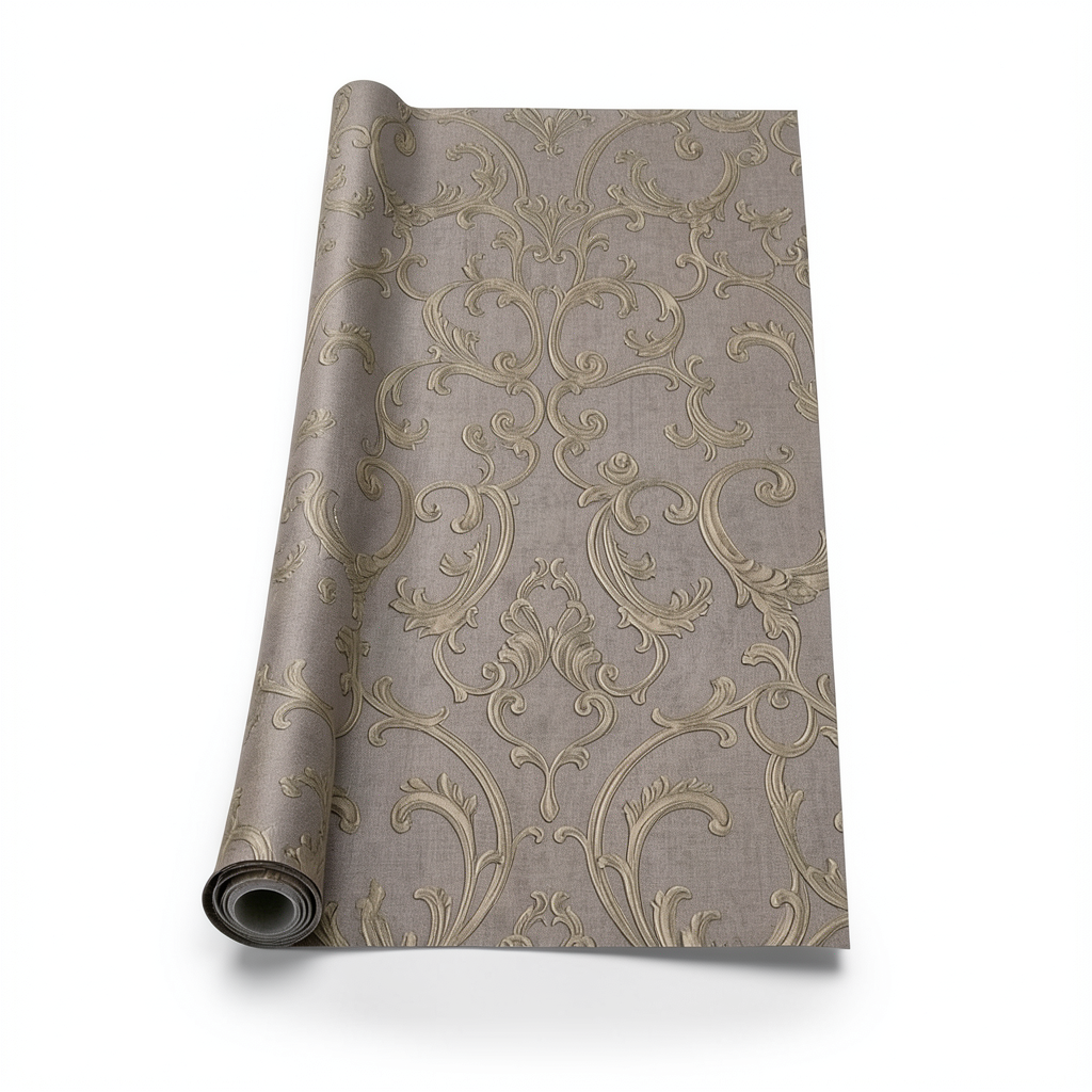 Italian Wallpaper Classic Design 10 m x 0.70 m Brown