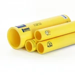 مواسير HDPE  نيبروبلاست PE 80 ضغط 8 بار قطر خارجي 225 مم سمك 13.4 مم لون أصفر 