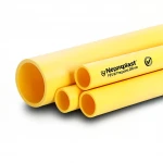 مواسير HDPE  نيبروبلاست PE 80 ضغط 8 بار قطر خارجي 280 مم سمك 16.6 مم لون أصفر 