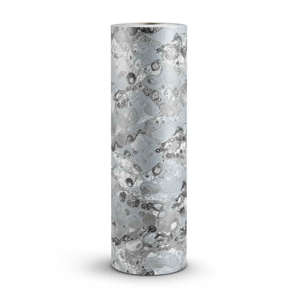 Patterned Wallpaper Gray Color 10m x 0.53m, Model 73521