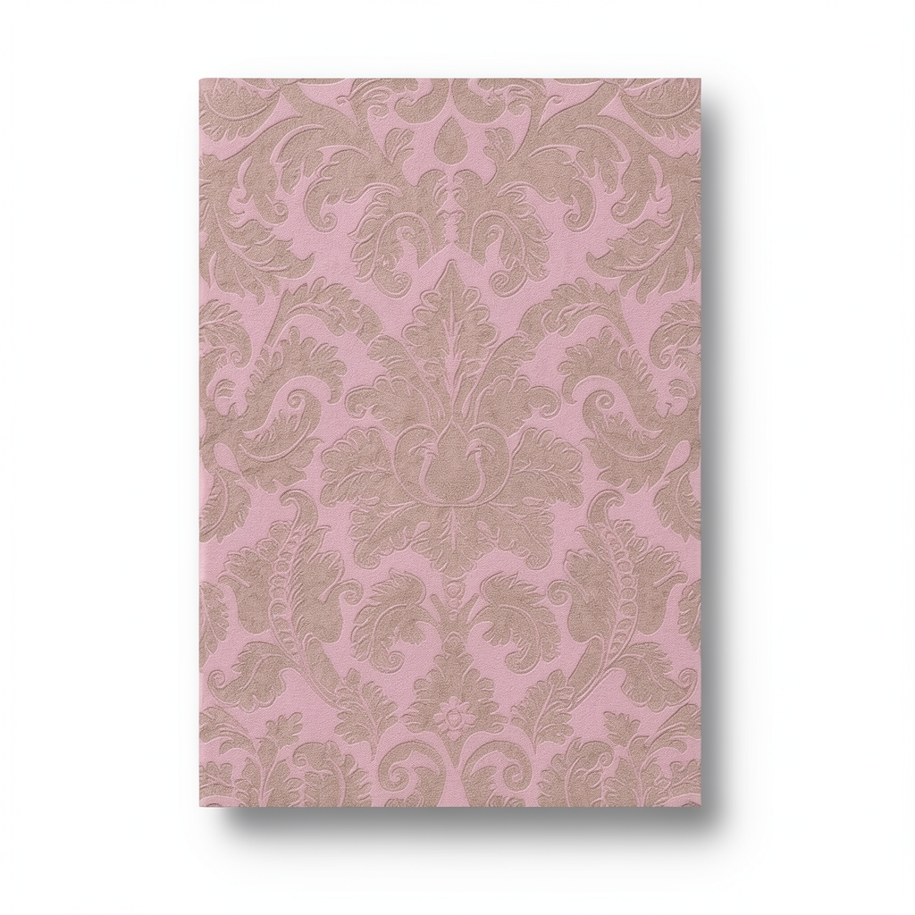 German Wall Decoration 10m x 0.53m Pink with Brown, Model 515817