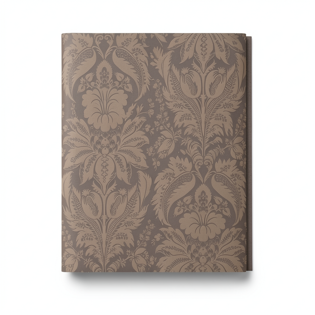 German Wallpaper 10m x 0.53m Brown Color, Model 517613