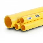 مواسير HDPE  نيبروبلاست PE 80 ضغط 8 بار قطر خارجي 400 مم سمك 23.7 مم لون أصفر 