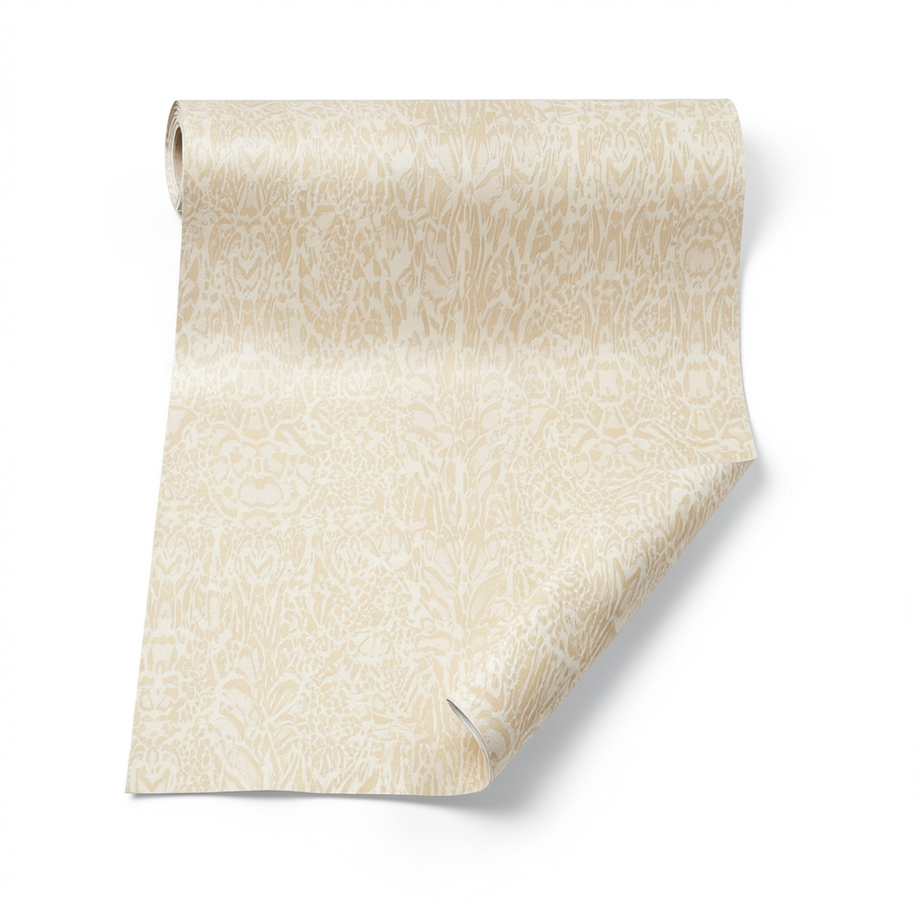 Italian Wallpaper Patterned Design Beige Color, Size 10mx0.70m, Model RC18060