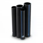 مواسير HDPE نيبروبلاست PE 80 ضغط 8 بار قطر خارجي 200 مم سمك 11.9 مم لون اسود