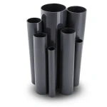 مواسير UPVC ضغط 11 بار مقاس ½ 1 إنش سمك 1.85 مم لون أسود