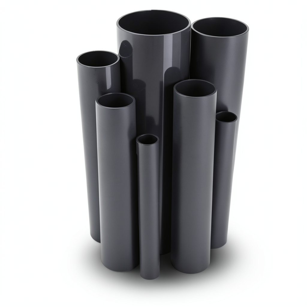 UPVC Pipes Nominal Pressure 11 Bar Size 1½ inch Thickness 1.85 mm Black