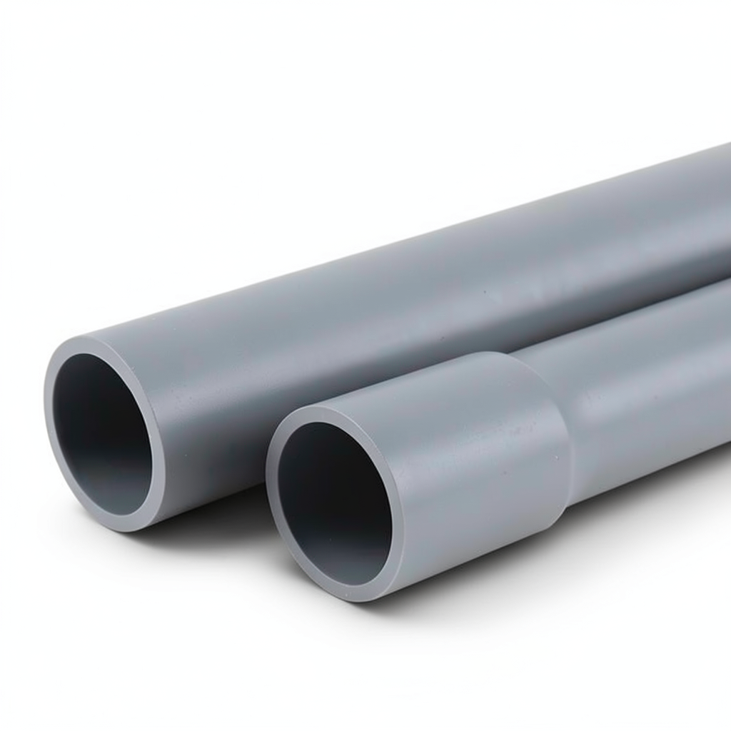 UPVC Pipes Nominal Pressure 8.6 Bar Size 1 1/2 inch Thickness 1.5 mm Gray