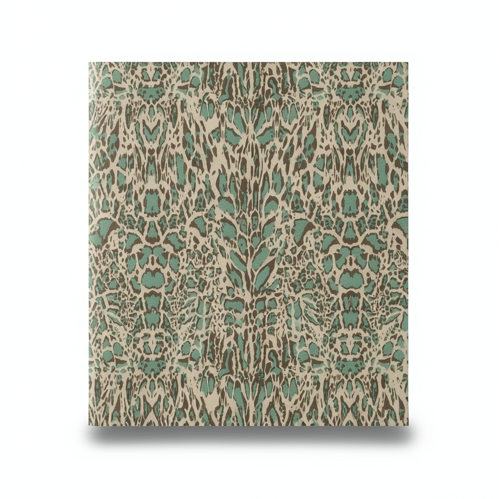 Italian Wallpaper Beige With Green Patterned Design, Size 10m x 0.70m, Model RC18061