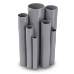 مواسير UPVC ضغط اسمي 13.8 بار مقاس 1 إنش سمك 1.6 مم لون رمادي