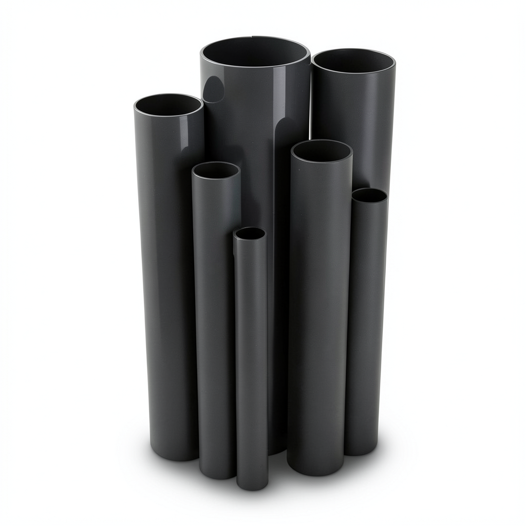 UPVC Pipes Nominal Pressure 13.8 Bar Size 1 inch Thickness 1.6 mm Black