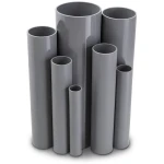 مواسير UPVC ضغط 13.8 بار مقاس ¼ 1 إنش سمك 2.01 مم لون رمادي