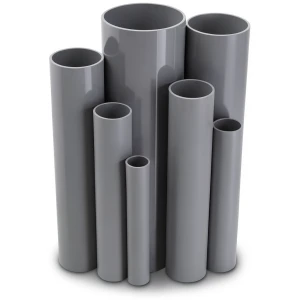 UPVC Pipes Nominal Pressure 13.8 Bar Size 1¼ inch Thickness 2.01 mm Gray