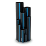 مواسير HDPE سابكو PE 100 ضغط 12.5 بار قطر خارجي 225 مم سماكة 16.6 مم لون أسود | سابكو