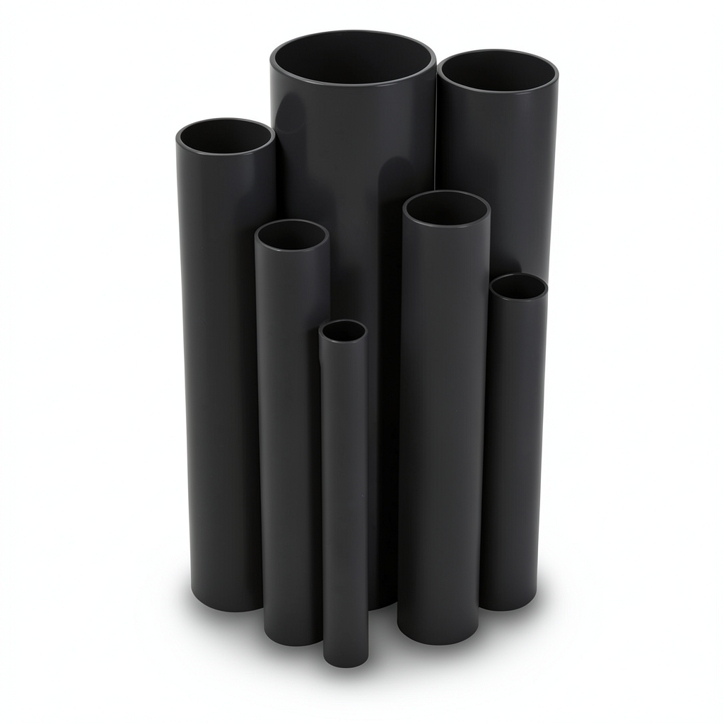 UPVC Pipes 13.8 Bar Pressure 1¼ inch Size 2.01 mm Thickness Black