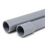 مواسير UPVC ضغط 8.6 بار مقاس 6 إنش سمك 5.2 مم لون رمادي