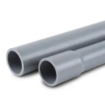 مواسير UPVC ضغط 11 بار مقاس 1 إنش سمك 1.5 مم لون رمادي