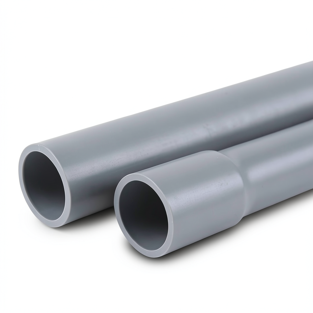 UPVC Pipes Nominal Pressure 11 Bar Size 1 inch Thickness 1.5 mm Gray
