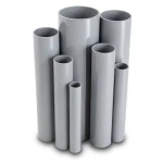 مواسير UPVC ضغط اسمي 8.6 بار مقاس 2 إنش سمك 1.85 مم لون رمادي