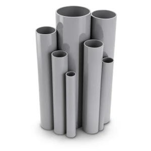 مواسير UPVC مقاس ¾ إنش سمك 1.57 مم ضغط 17.2 بار لون رمادي