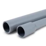 مواسير UPVC ضغط 11 بار مقاس 1/4 1 إنش سمك 1.6 مم لون رمادي